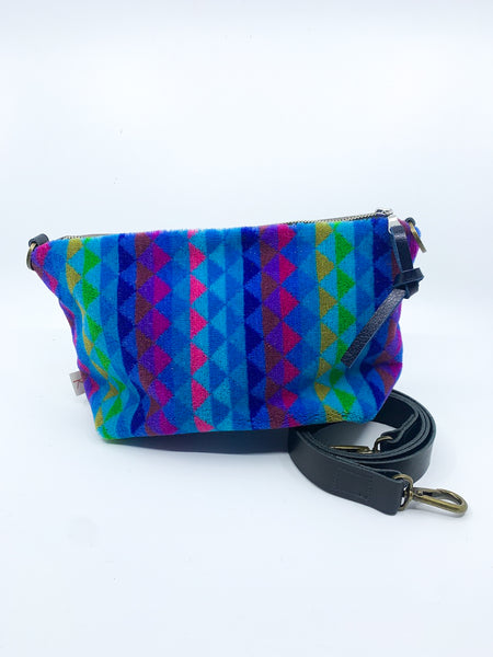 Fractured Rainbow Moquette Leather Medium Carpet Bag