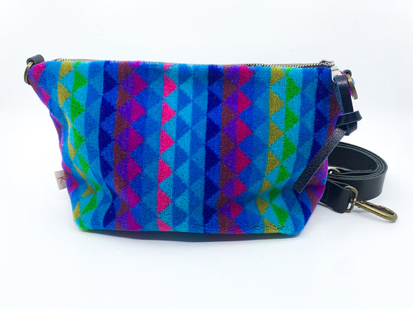 Fractured Rainbow Moquette Leather Medium Carpet Bag
