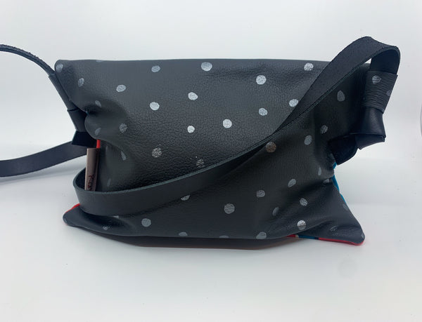 Blue Dog Mambo print Foldover bag
