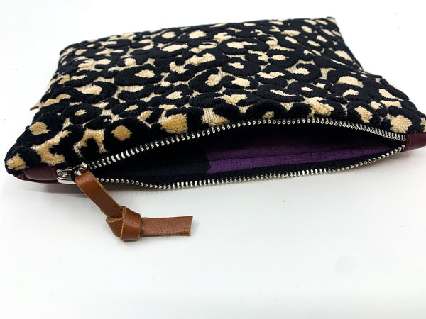 Velvet Upholstery Spot Purse
