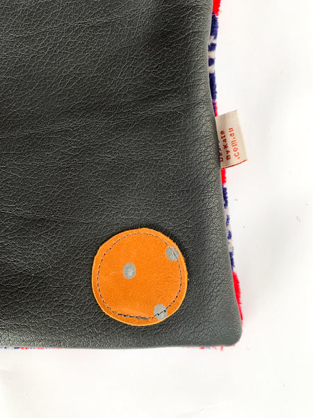 Check Central Line Moquette Leather Cross Body Bag