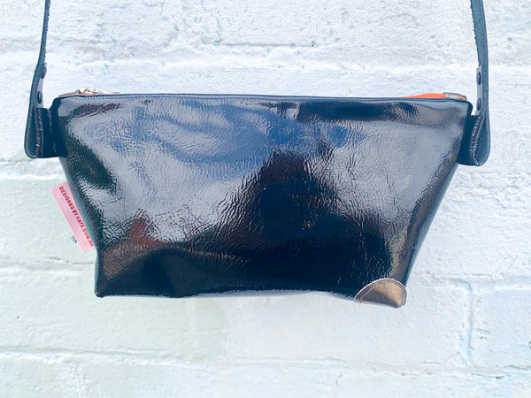 Blue Hibernian Leather Shoulder Bag