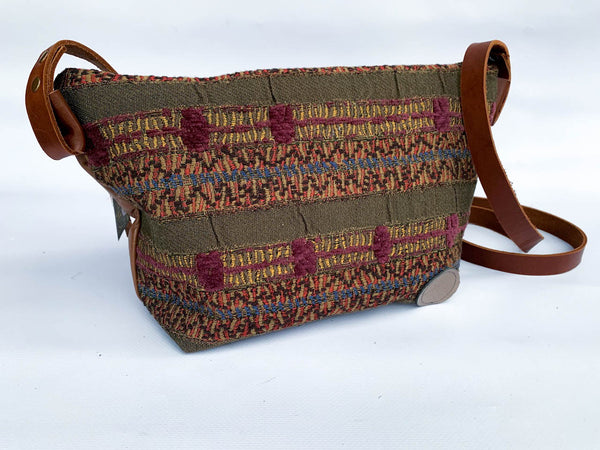 Re-Purposed Brown Sleeve Shoulder Bag