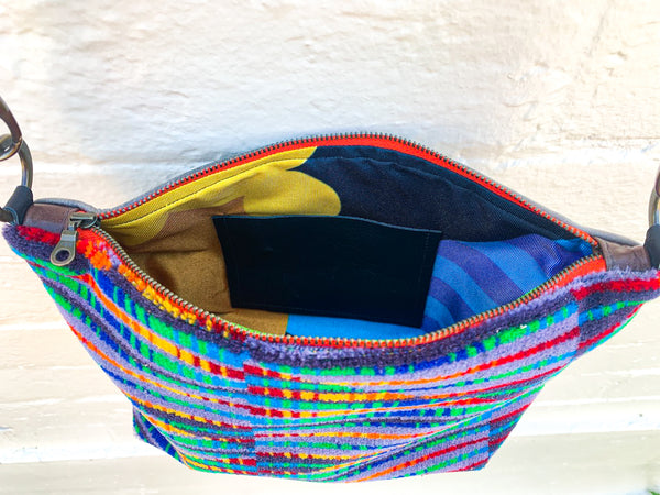 Neon Trip Moquette Leather Medium Carpet Bag