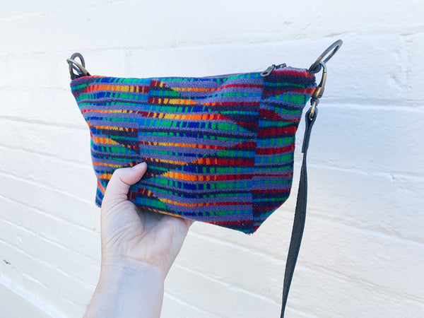 Neon Trip Moquette Leather Medium Carpet Bag