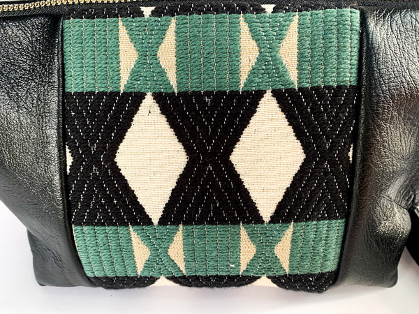Mosaic Leather Shoulder Bag