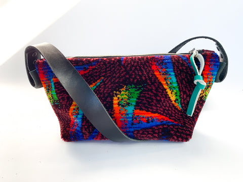 Zap! Vintage Moquette Leather Medium Carpet Bag