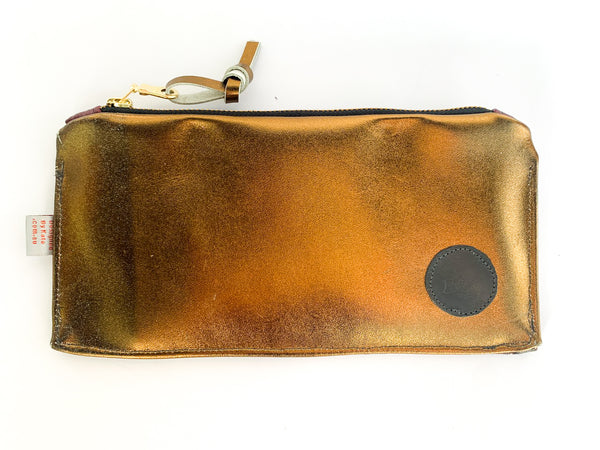 Waterfall Oil Painting Leather Clutch