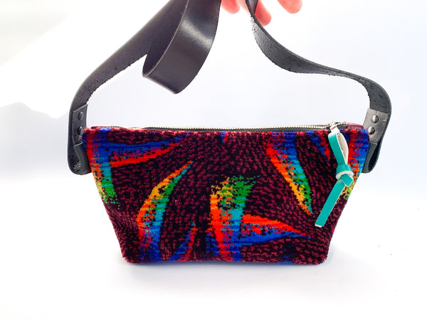 Zap! Vintage Moquette Leather Medium Carpet Bag