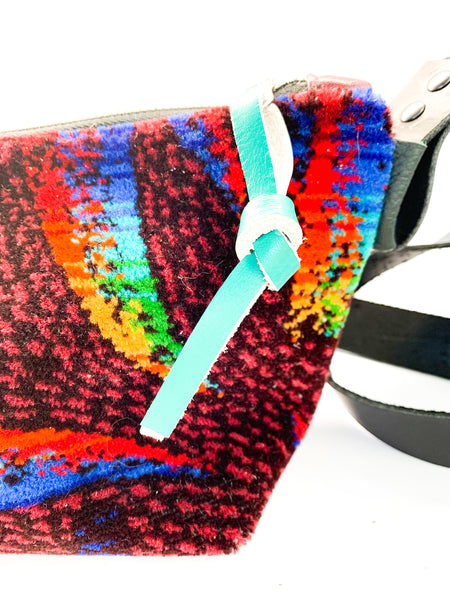 Zap! Vintage Moquette Leather Medium Carpet Bag