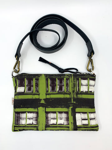 Green Hibernian cross-body bag