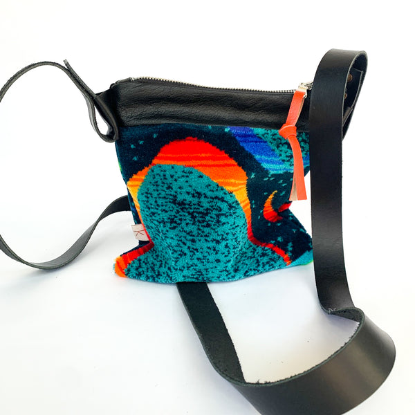 Neon Dash Moquette Cross Body Bag