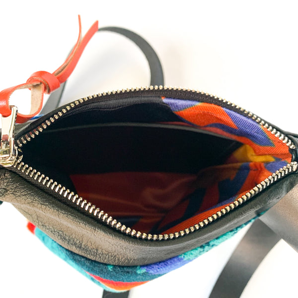 Neon Dash Moquette Cross Body Bag