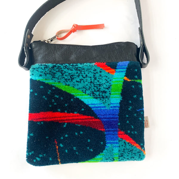 Neon Dash Moquette Cross Body Bag