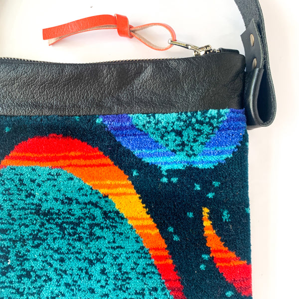 Neon Dash Moquette Cross Body Bag
