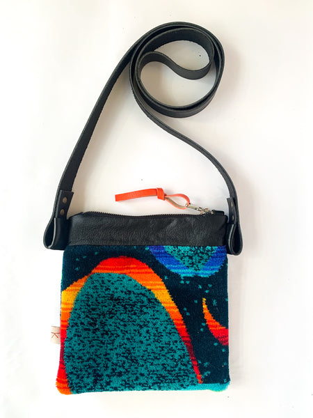 Neon Dash Moquette Cross Body Bag