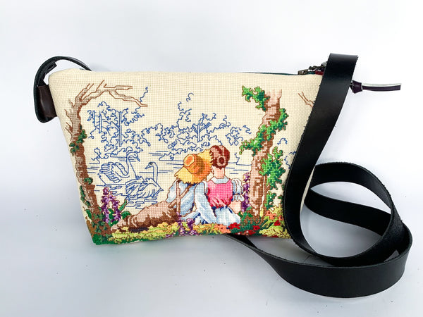 The Picnic Embroidered Shoulder Bag